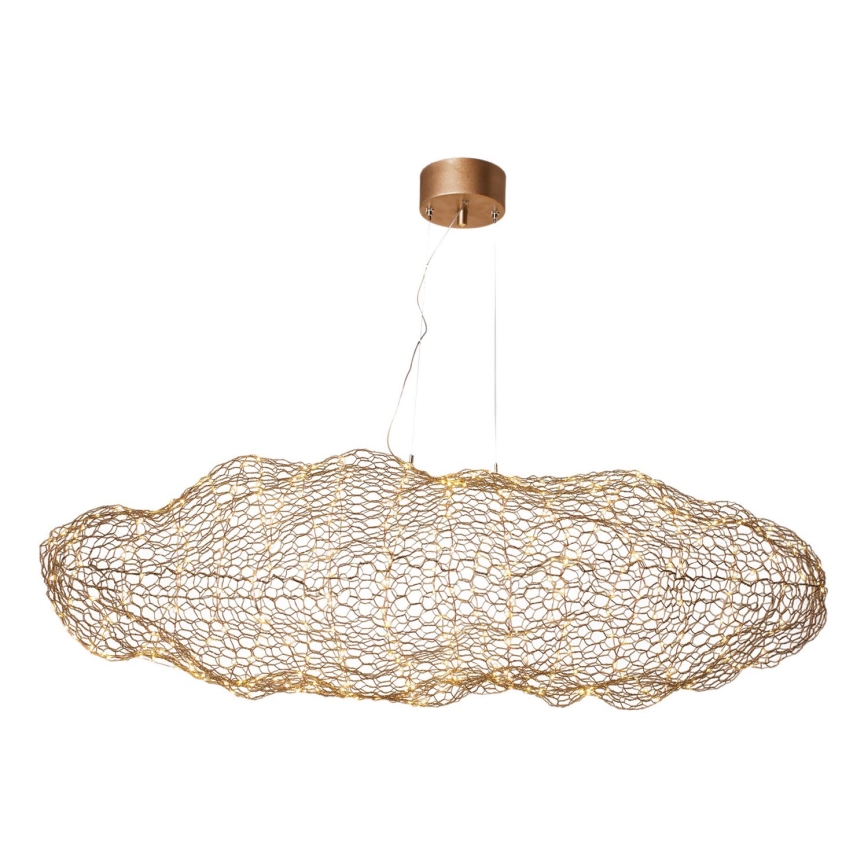 ByRydens - LED Lestenec na vrvici HAYDEN LED/15W/230V zlata