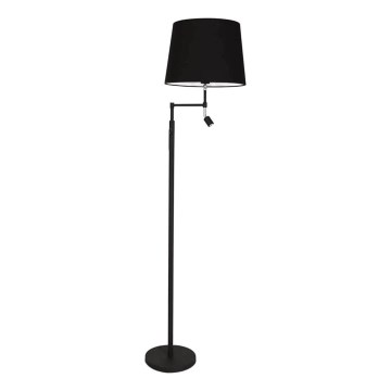 ByRydens - LED stoječa svetilka ORLANDO 1xE27/5W/230V + LED/3W, črna, premer 36 cm