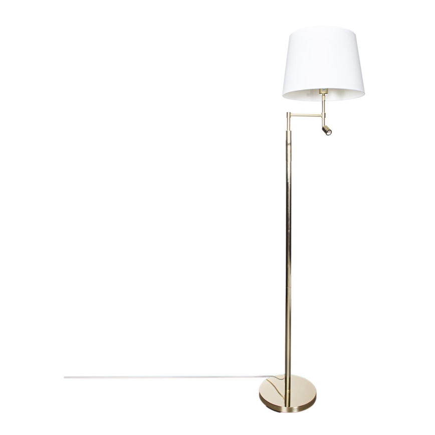 ByRydens - LED Talna svetilka ORLANDO 1xE27/5W/230V + LED/3W bela/zlata pr. 36 cm