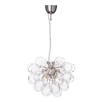 ByRydens - Lestenec na vrvici GROSS 8xG9/4W/230V prozorna pr. 50 cm