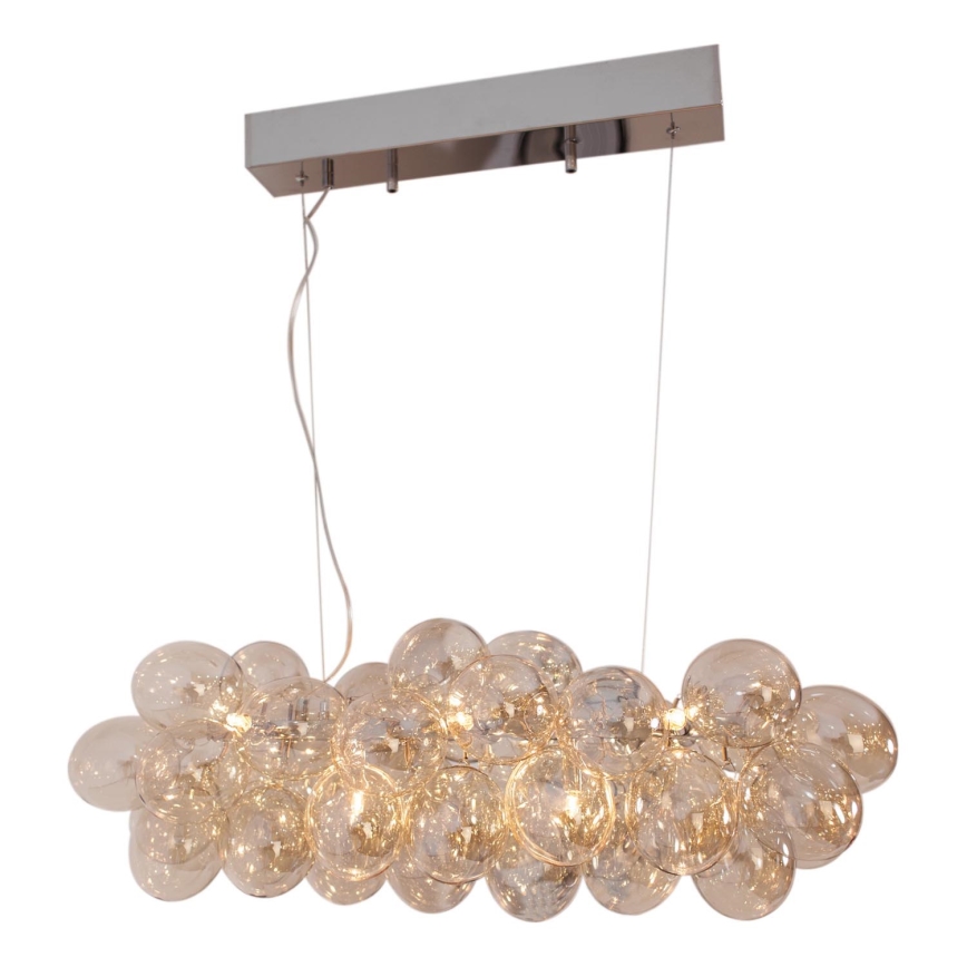 ByRydens - Lestenec na vrvici GROSS BAR 8xG9/4W/230V dimna/rjava
