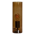 ByRydens - Namizna svetilka FLAKE 1xE27/8W/230V rjava/dimno