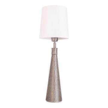 ByRydens - Namizna svetilka LOFTY 1xE27/5W/230V bela/srebrna