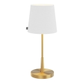 ByRydens - Namizna svetilka LUMI 1xE27/8W/230V bela/zlata 48,5 cm