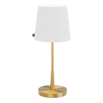 ByRydens - Namizna svetilka LUMI 1xE27/8W/230V bela/zlata 48,5 cm
