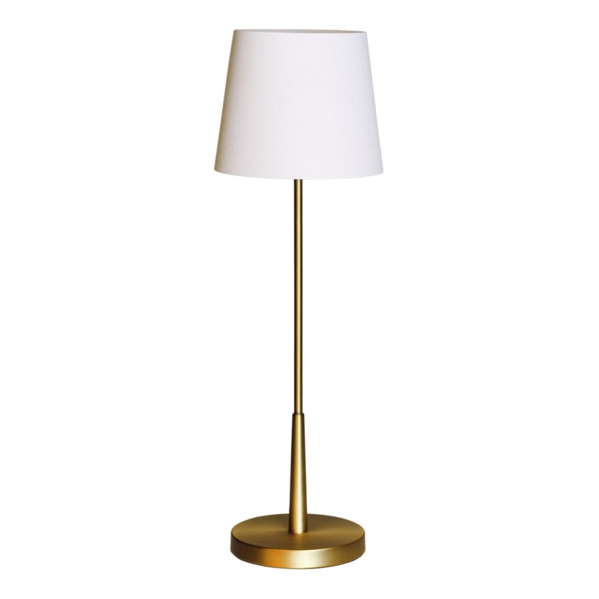 ByRydens - Namizna svetilka LUMI 1xE27/8W/230V bela/zlata 68,5 cm