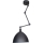ByRydens - Stropna svetilka na nosilcu BAZAR 1xE27/5W/230V črna