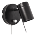 ByRydens - Zatemnitveni stenski reflektor CORRECT 1xGU10/7W/230V črna