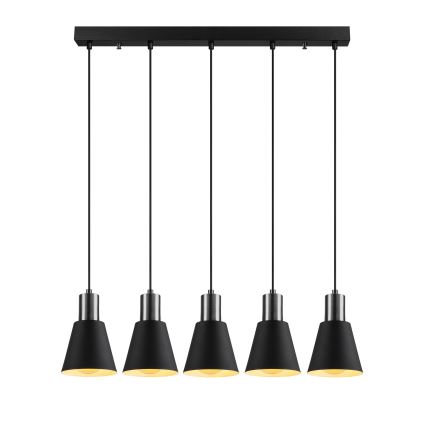 Candelabru pe cablu KEM 5xE27/40W/230V negru