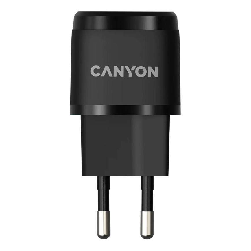 Canyon - Adapter za hitro polnjenje Power Delivery 20W črna