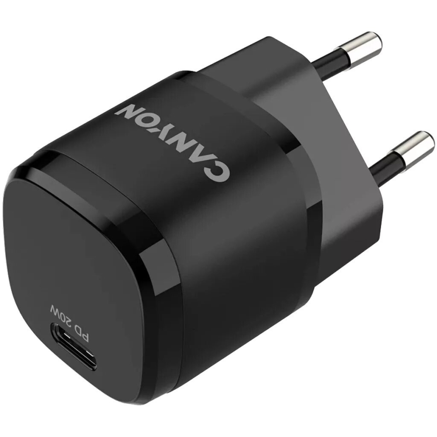 Canyon - Adapter za hitro polnjenje Power Delivery 20W črna