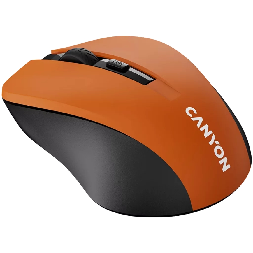Canyon - Brezžična miška 800/1000/1200 DPI 2xAAA oranžna