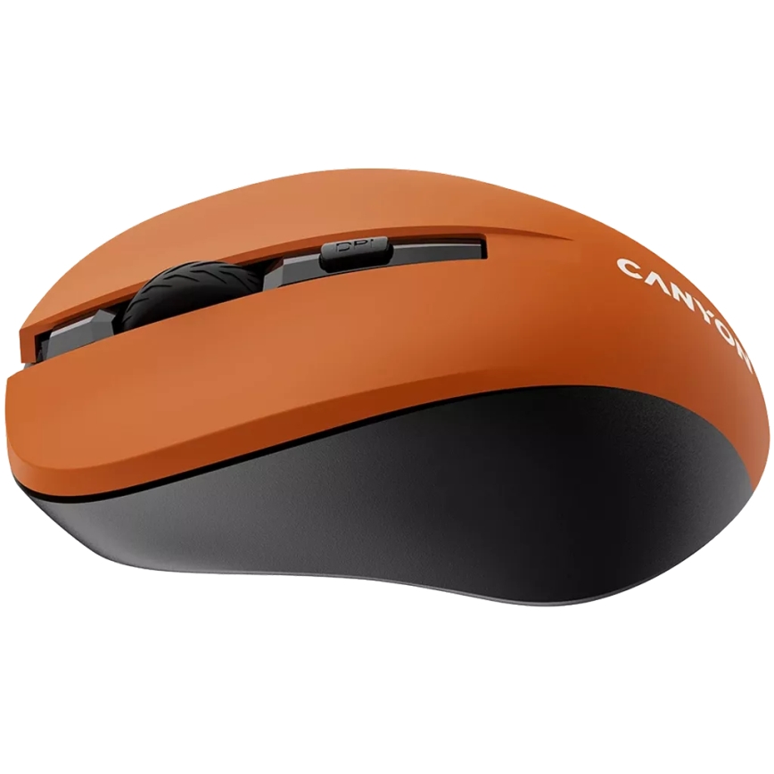Canyon - Brezžična miška 800/1000/1200 DPI 2xAAA oranžna