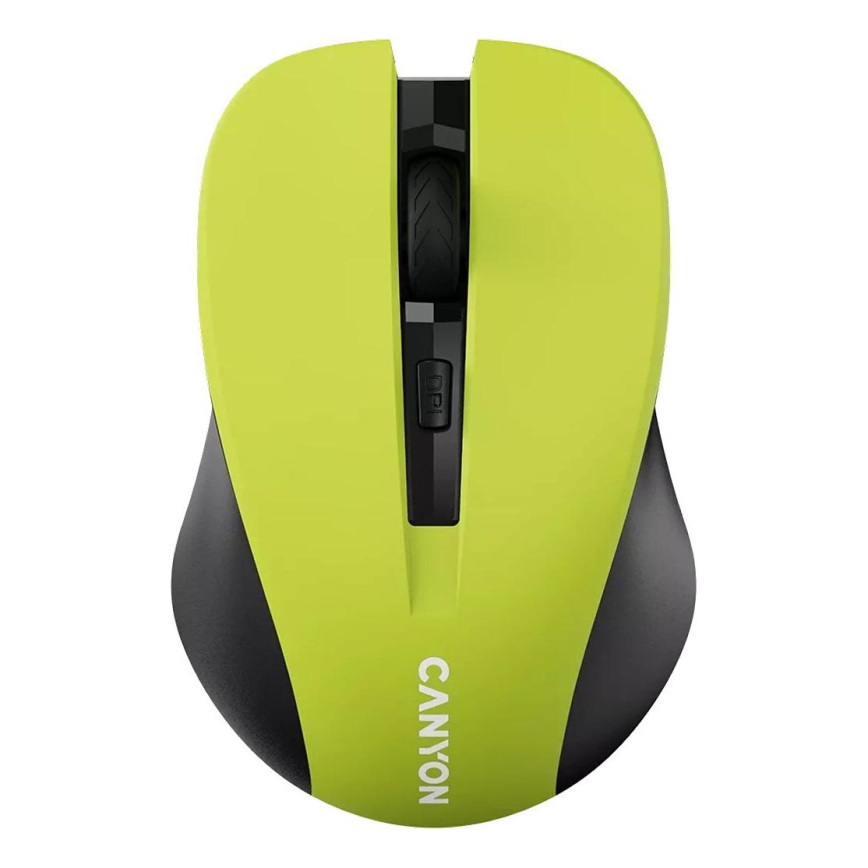 Canyon - Brezžična miška 800/1000/1200 DPI 2xAAA rumena