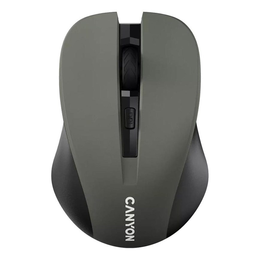 Canyon - Brezžična miška 800/1000/1200 DPI 2xAAA siva