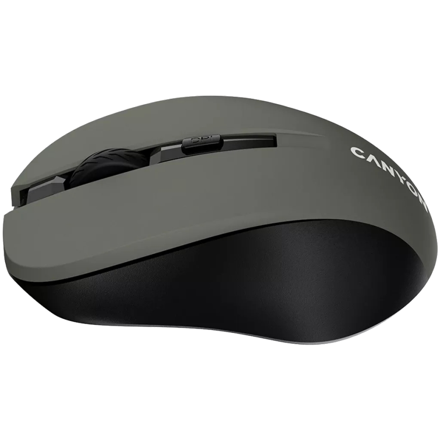 Canyon - Brezžična miška 800/1000/1200 DPI 2xAAA siva