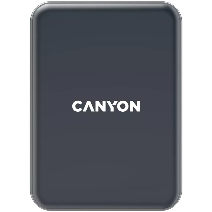 Canyon - Magnetni nosilec za telefon v avtomobilu z brezžičnim polnilnikom funkcija Qi 5V kvadraten črna