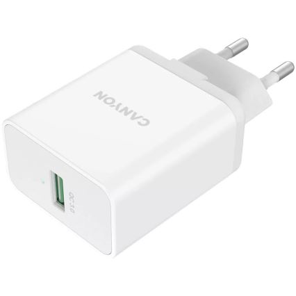 Canyon - Polnilni adapter 1xUSB/230V