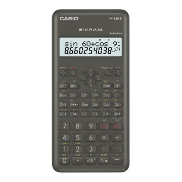 Casio - Šolski kalkulator 1xAAA črn