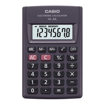 Casio - Žepni kalkulator 1xLR54 črn
