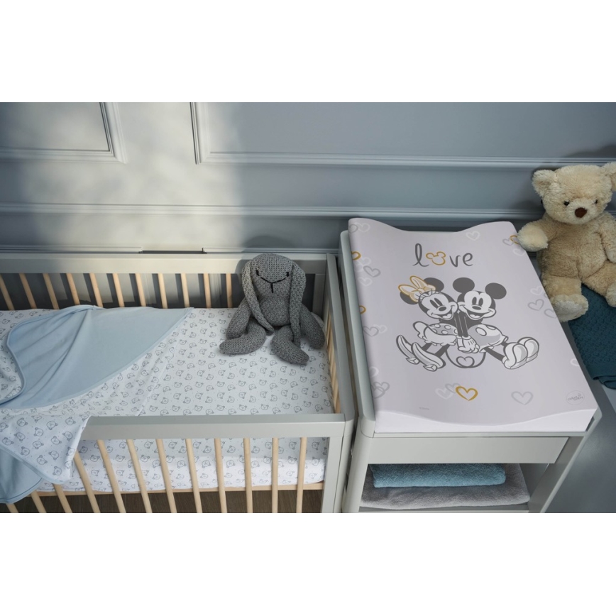 CebaBaby - Previjalna podloga, dvostranska COSY DISNEY 50x70 cm siva