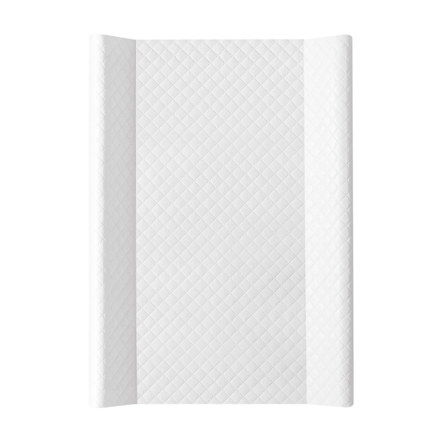 CebaBaby - Previjalna podloga s trdim dnom, dvostranska COMFORT 50x70 cm bela