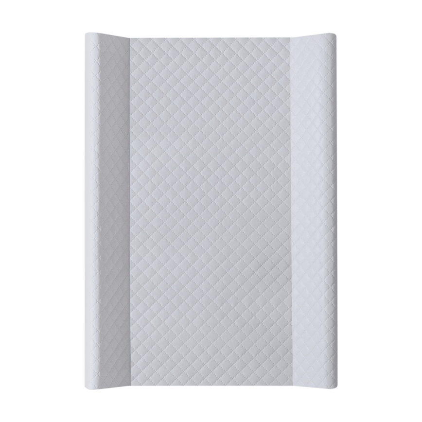 CebaBaby - Previjalna podloga s trdim dnom, dvostranska COMFORT 50x70 cm siva