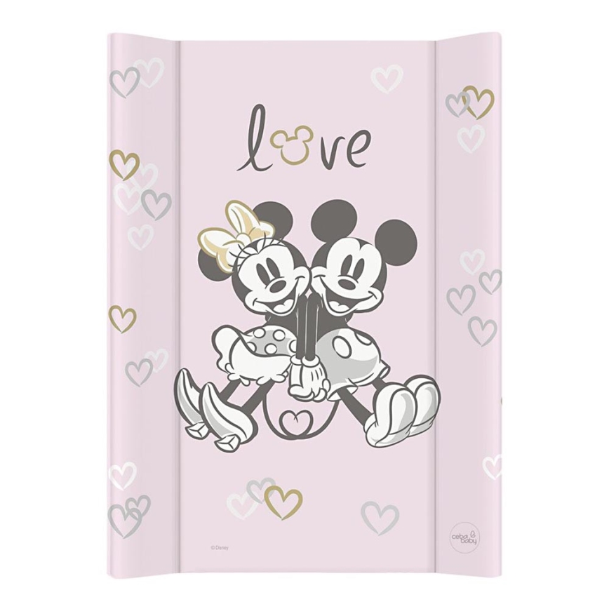 CebaBaby - Previjalna podloga s trdim dnom, dvostranska DISNEY 50x70 cm roza