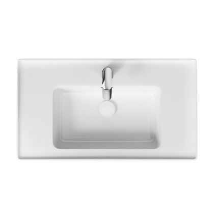 Cersanit K114-017 - Vstavljeni umivalnik CREA 44,5x80,5 cm keramika/sijoča ​​bela