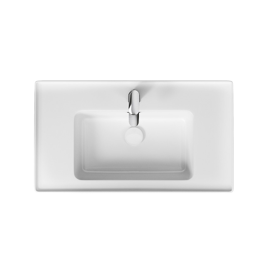 Cersanit K114-017 - Vstavljeni umivalnik CREA 44,5x80,5 cm keramika/sijoča ​​bela