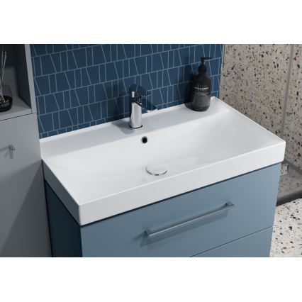 Cersanit K120-011 - Vgradni umivalnik LARGA 46x100 cm keramika/sijajna bela