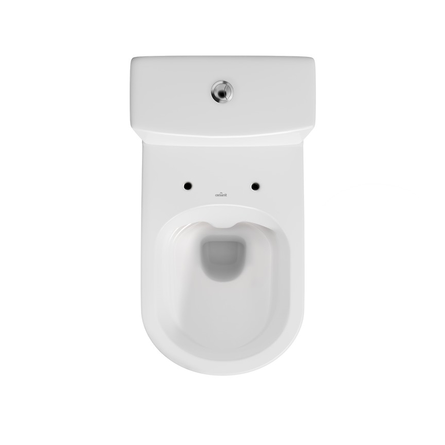 Cersanit K35-035 - stoječa WC školjka s pokrovom CITY, keramika/bela