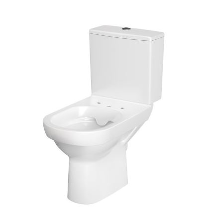 Cersanit K35-037 - Stoječa WC školjka CITY z sedežno desko, keramika/bela