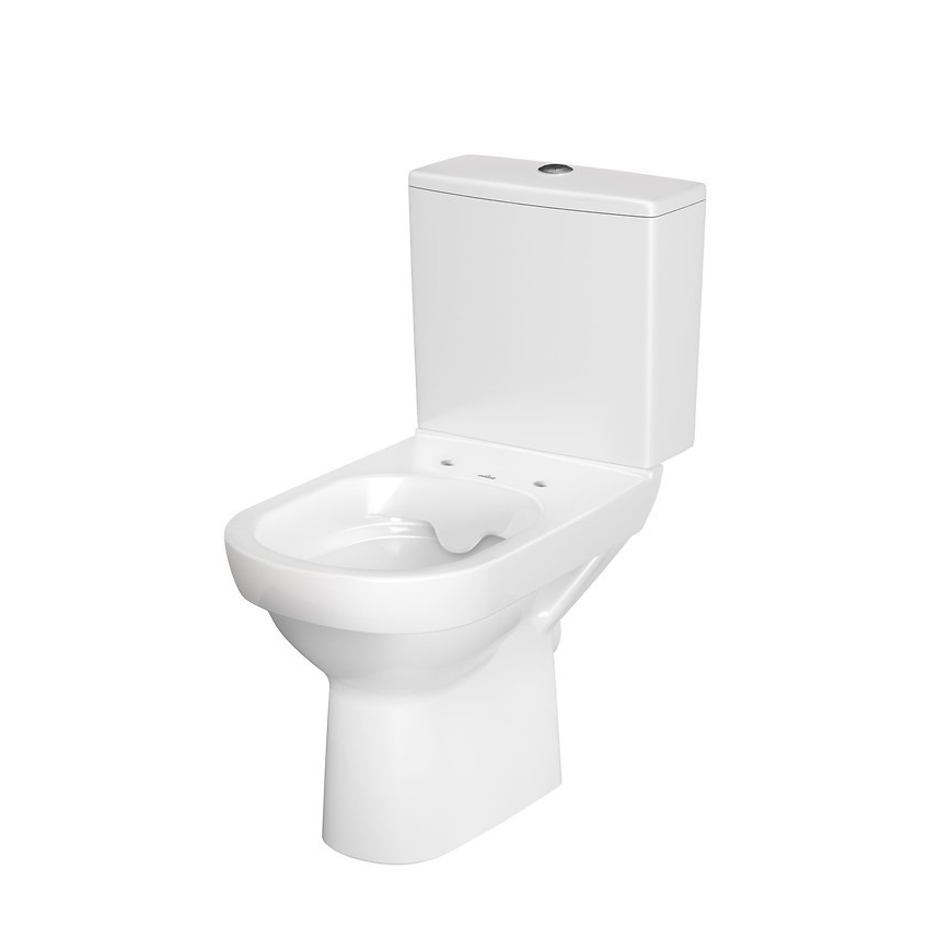 Cersanit K35-037 - Stoječa WC školjka CITY z sedežno desko, keramika/bela