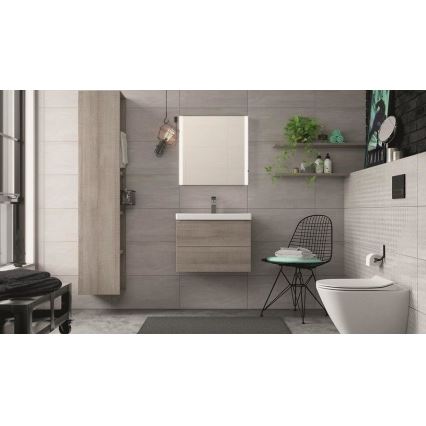 Cersanit K701-104 - Viseča WC školjka z WC desko CITY OVAL keramika/bela