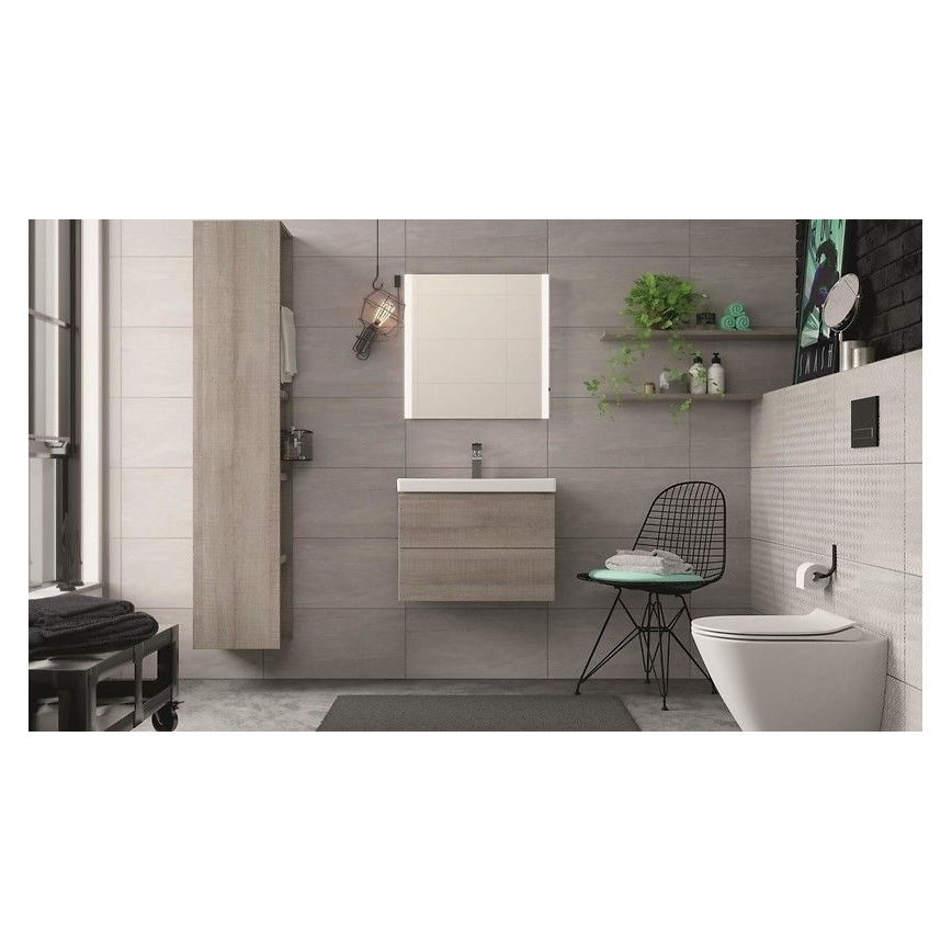 Cersanit K701-104 - Viseča WC školjka z WC desko CITY OVAL keramika/bela