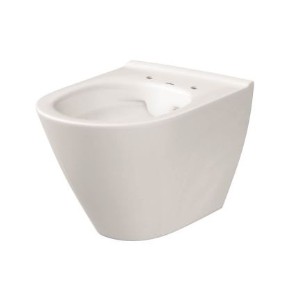 Cersanit K701-104 - Viseča WC školjka z WC desko CITY OVAL keramika/bela
