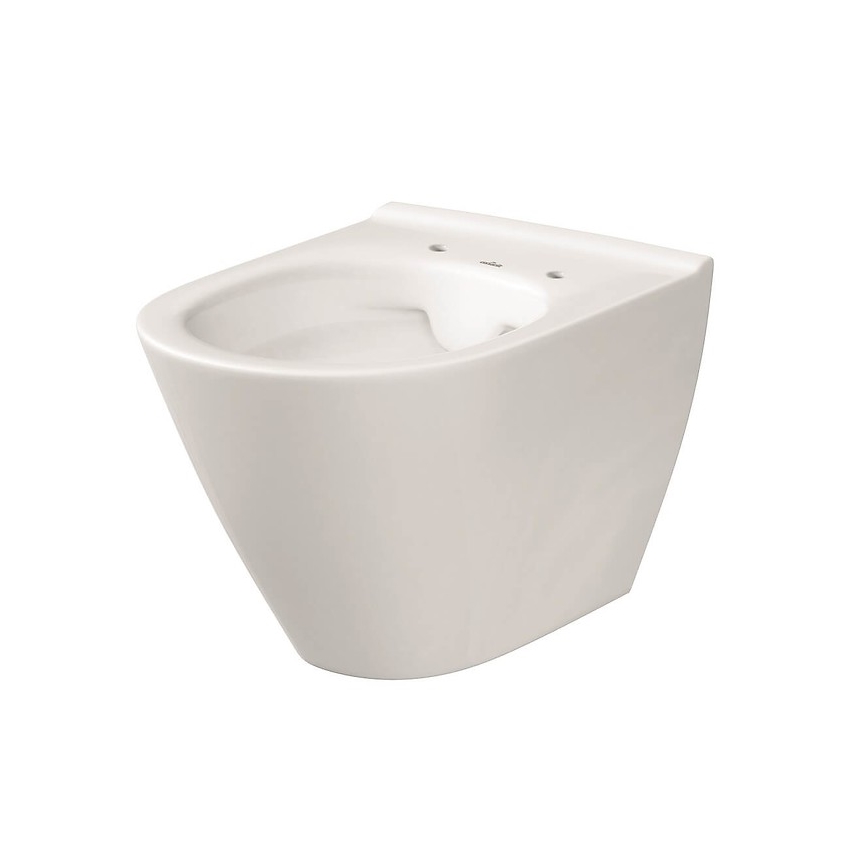Cersanit K701-104 - Viseča WC školjka z WC desko CITY OVAL keramika/bela