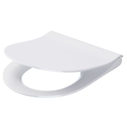 Cersanit K701-104 - Viseča WC školjka z WC desko CITY OVAL keramika/bela