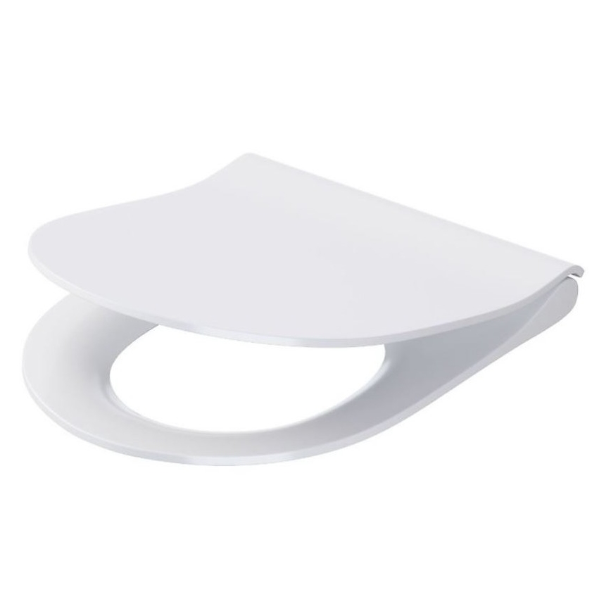 Cersanit K701-104 - Viseča WC školjka z WC desko CITY OVAL keramika/bela