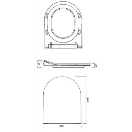 Cersanit K701-104 - Viseča WC školjka z WC desko CITY OVAL keramika/bela