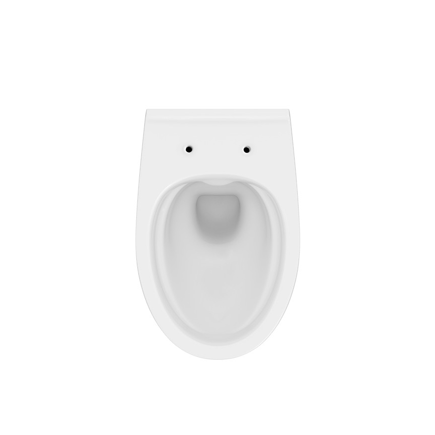 Cersanit K701-147 - Viseča WC školjka s sedežno desko SAVIO keramika/bela