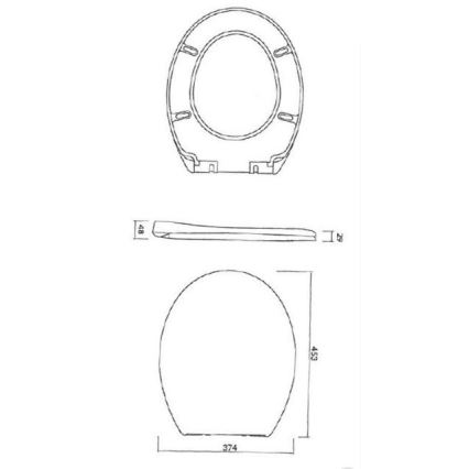 Cersanit K98-0074 - WC deska PRESIDENT SoftClose bela