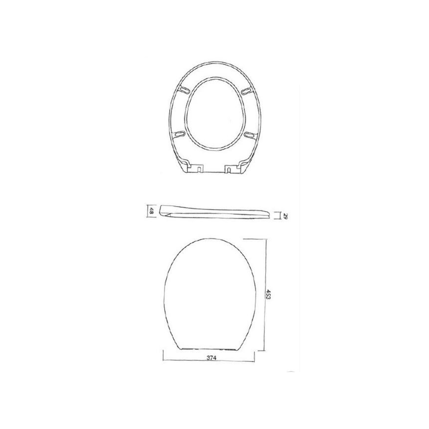 Cersanit K98-0074 - WC deska PRESIDENT SoftClose bela
