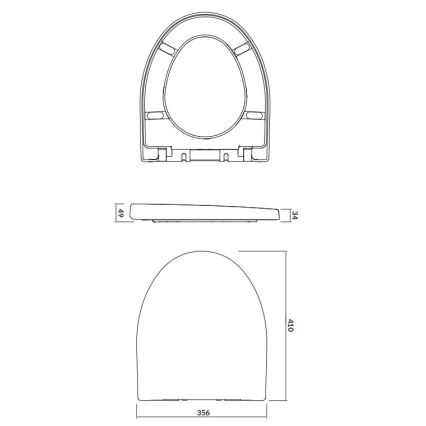 Cersanit K98-0122 - WC sedež PARVA SoftClose, bel