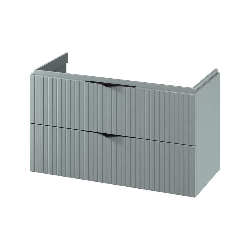 Cersanit S1015-012 - Viseča kopalniška omarica pod umivalnik TIRSO 100x45 cm mintna