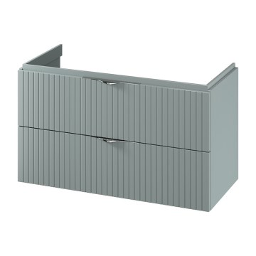 Cersanit S1015-012 - Viseča kopalniška omarica pod umivalnik TIRSO 100x55x45 cm mintna