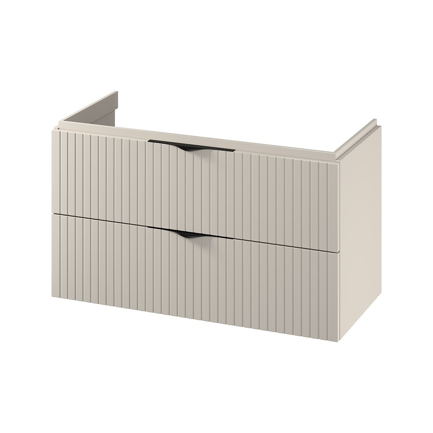 Cersanit S1015-013 - Stenska kopalniška omarica pod umivalnik TIRSO 100x45 cm bežna