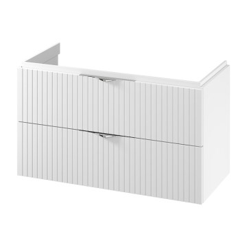 Cersanit S1015-014  - Viseča kopalniška omarica pod umivalnikom TIRSO 100x55x45 cm bela
