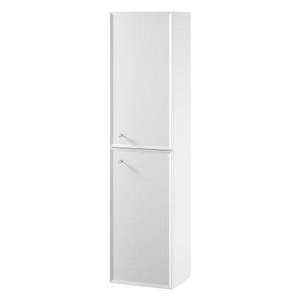 Cersanit S1021-010 - Viseča kopalniška omarica MILLE 40x160x30 cm matna bela